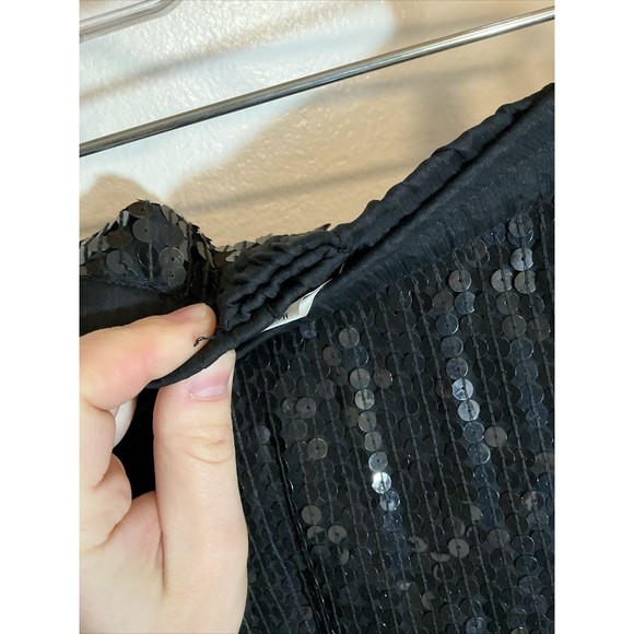 Stenay M Silk Sequin Black Blazer Skirt Combo Beaded Vintage Swinger Flapper - Picture 12 of 14